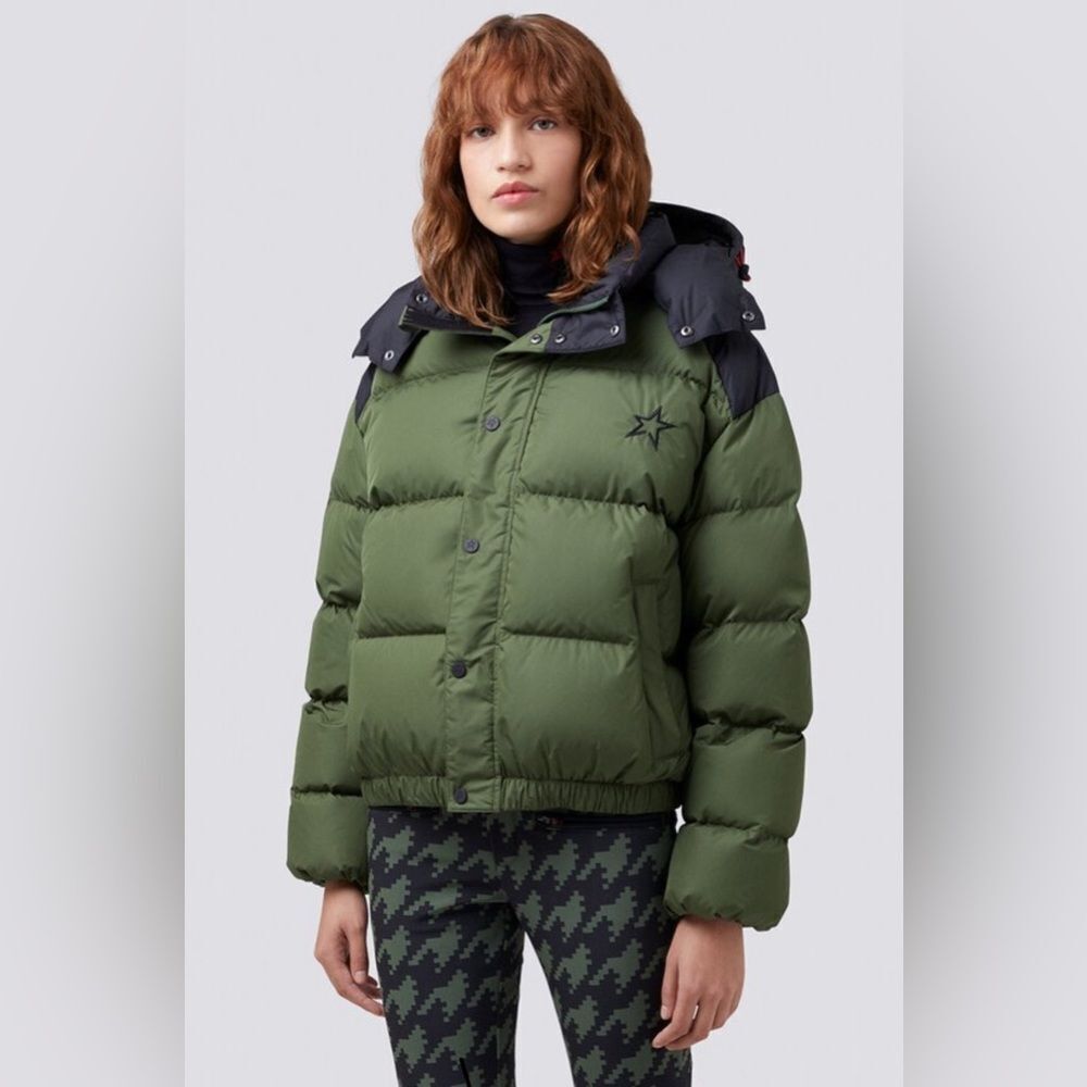 Perfect Moment Green and Black Puffer L